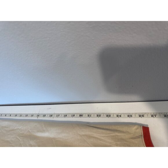 The North Face Womens TShirt Sz L Orange/Beige Logo SpellOut Retro 3/4-Slv Comfy - Picture 5 of 8